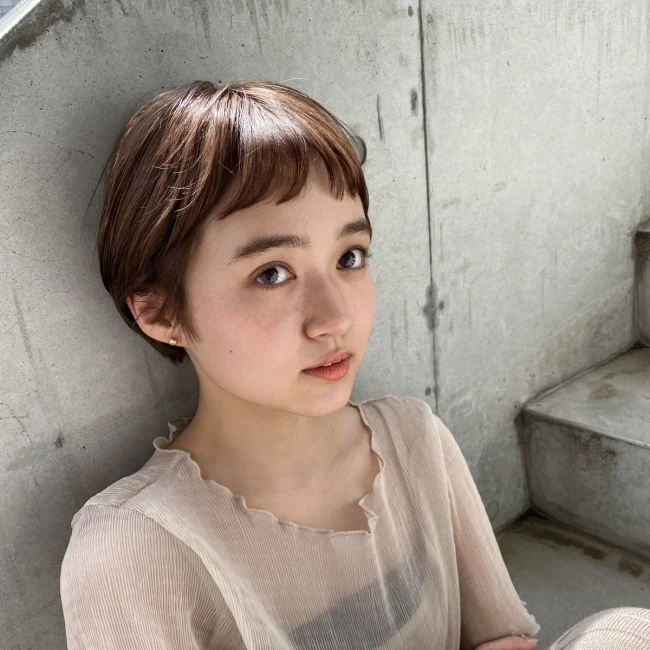 やわらかな質感のショート